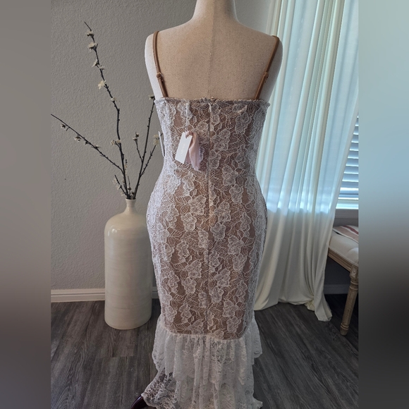 JLUXLABEL White Lace Overlay Dress - Picture 7 of 13